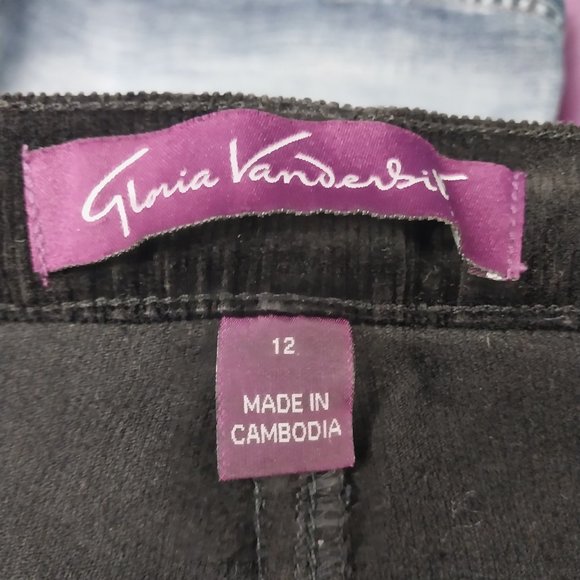 2628 Size 12 Gloria Vanderbilt Stretch Corduroy Upcycled Bell-Bottoms - Picture 5 of 6